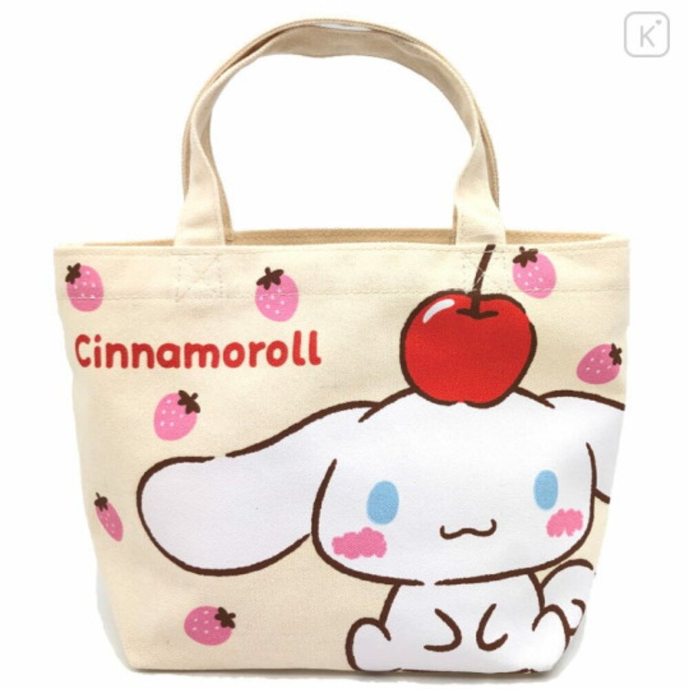 New Sanrio Cinnamoroll Beige Friends Canvas NWT Shopping Bag Tote
